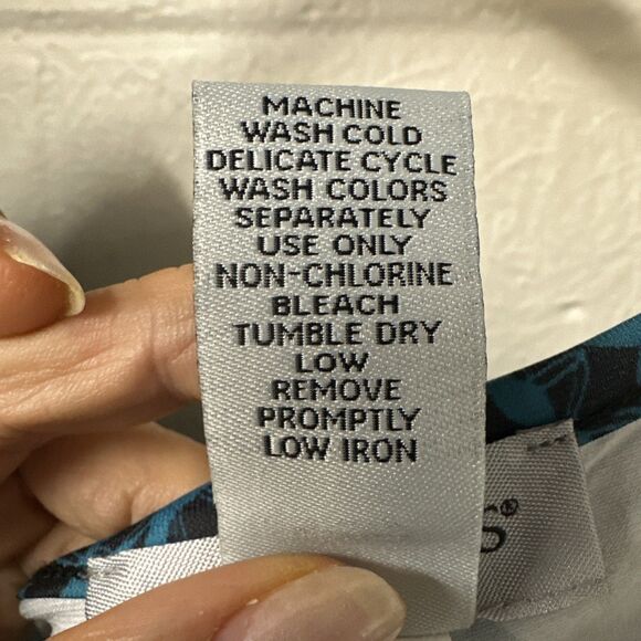 Catherines Midi Shift Dress 5X Tulip Slit Sleeve Ombré Embellishment Neck Boho - Picture 8 of 13